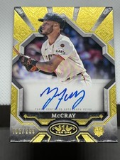 Grant McCray RC 2025 Topps Tier One Break Out ON CARD Autograph GOLD /299 Giants