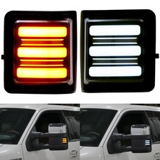 Sequential Led Side Mirror Marker Turn Signal Light For Ford F250 F350 F450 F550