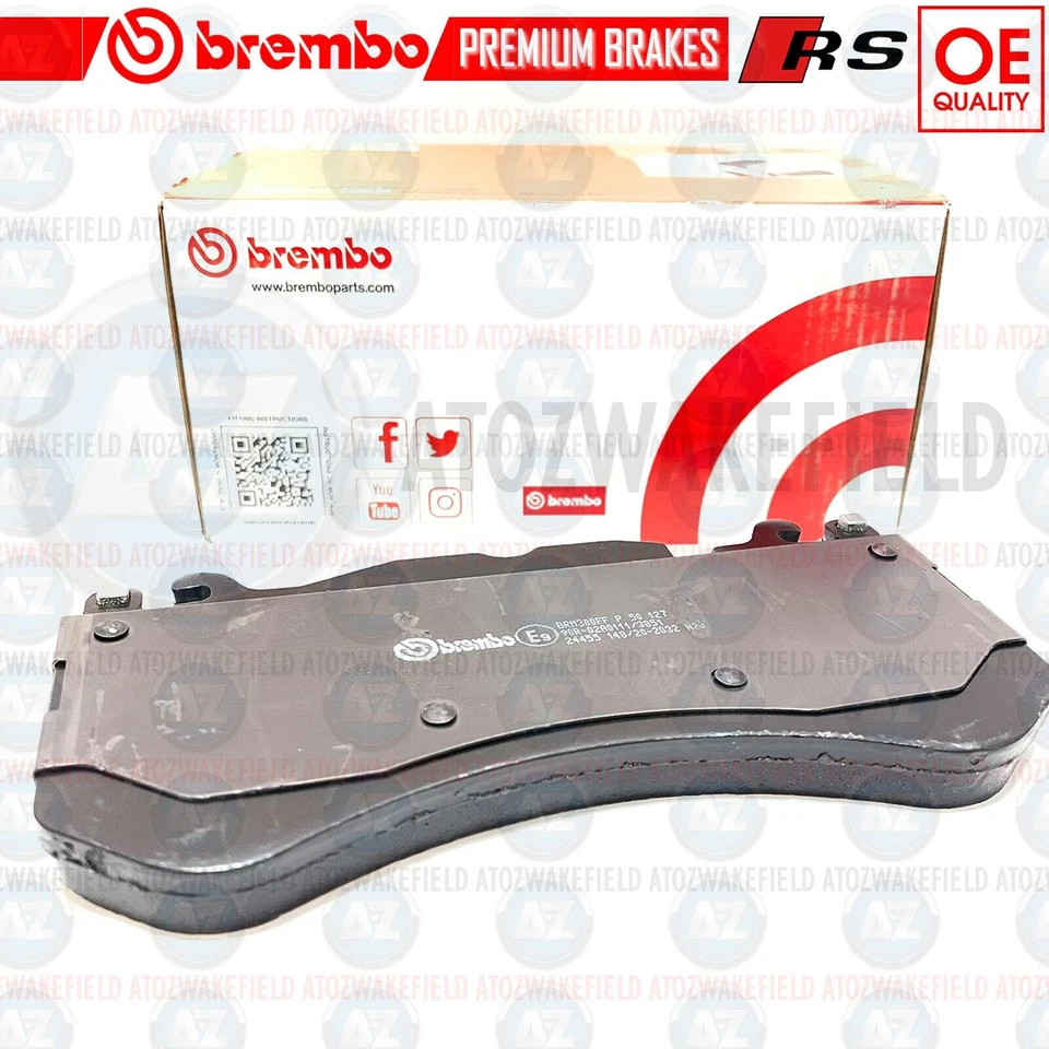 JUEGO DE PASTILLAS DE FRENO DELANTERAS ORIGINALES BREMBO PARA AUDI RS6 RS7 Y CABLE SENSOR DE DESGASTE Foto 3 de 4