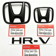 Front Grille Trunk H Emblem For Honda Hr-v 2023-2026 Touring Sport Black Badge
