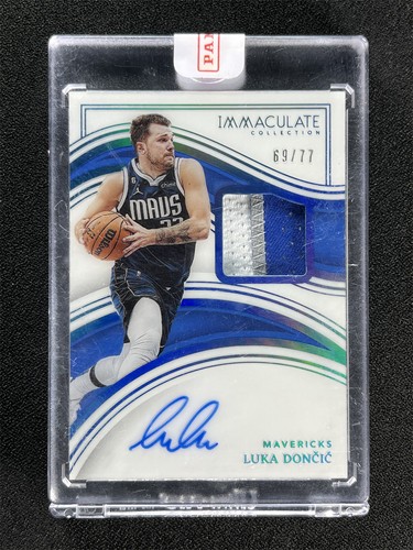 2022-23 Panini Immaculate Collection Luka Doncic #IPA-LUD Patch Auto /77