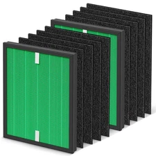 2 Sets HEPA  Active Carbon Filters for Coway Airmega 150 Air Purifier