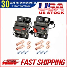 30 Amp Circuit Breaker for Boat Trolling Motor Marine Trailer Vehicles Stereo x2