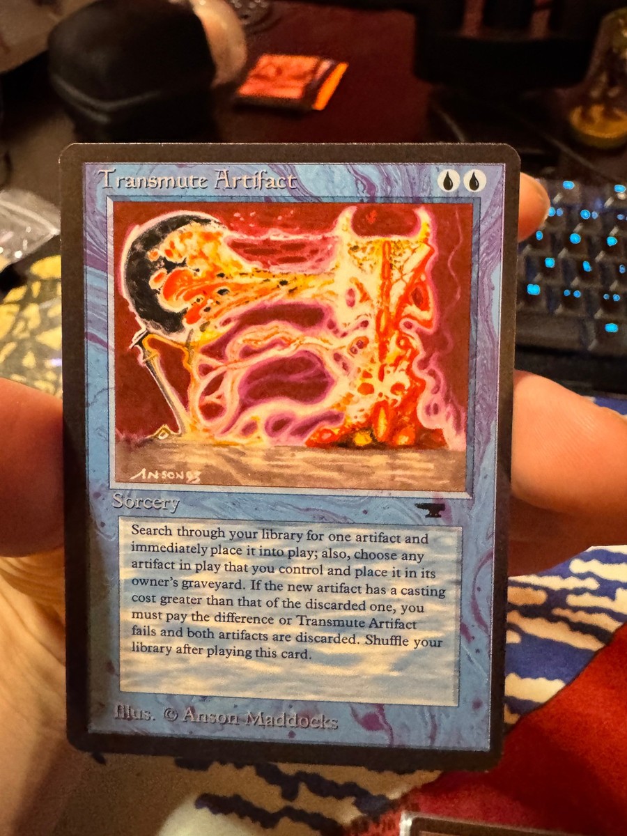 MTG Transmute Artifact Antiquities Near Mint Very Clean Example