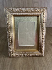 SHEFFIELD HOME Photo Frame Gold Ornate Classic Style 4x6” Or 5x7” Gilt Felt Back