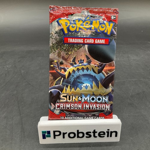 Pokemon TCG Sun & Moon Crimson Invasion Booster Pack SEALED