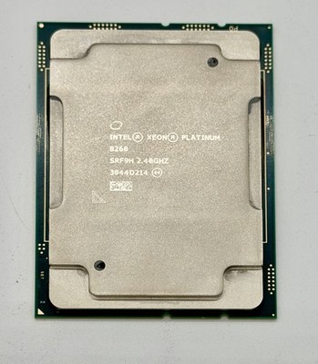 INTEL XEON PLATINUM 8260 SRF9H 2.4GHz 24-CORES 35.75MB FCLGA3647 PROCESSOR