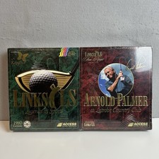 Links LS Arnold Palmer Big Box Golf Game MS Windows 1997 CD-ROM PC New Sealed