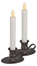Flameless LED Taper Candle with Timer (Set of 2)