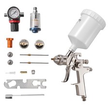 Vevor Lvlp Air Spray Gun Gravity Feed Paint Sprayer Gun 3 Nozzles 1.31.41.7mm Vevor Lvlp Air Spray Gun Gravity Feed Paint Sprayer Gun 3 Nozzles 1.31.41.7mm