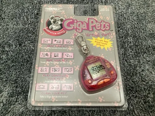VINTAGE RARE SEALED NIP 1997 Giga Pets KOMPUTER KOALA Virtual Pet CollectIble