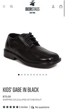 Deer Stags Boys' Gabe Lace-Up Dress Comfort Oxford Black - SIZE 13.5
