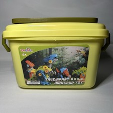 Dreamon Take Apart Dinosaur Toys for Kids with Storage Box Electric Drill, DIY