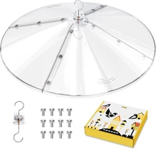 Baffles for Bird Feeders, 19.5” Oversized Bird Feeder Cover for Rain Guard, Bird