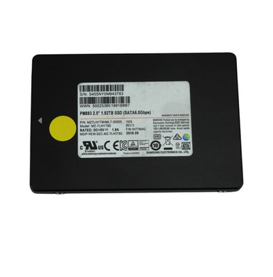 Samsung PM883 1.92TB SATA 6Gb/s RI 2.5'' SSD MZ7LH1T9HMLT-00005 (80-89% Health)