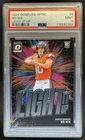 2024 Panini Donruss Optic Bo Nix Light It Up RC Rookie #6 Broncos PSA 9