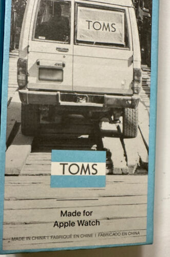 TOMS For Apple Watch Band 42mm Black/Gray Stripe Brand New - Picture 5 of 7