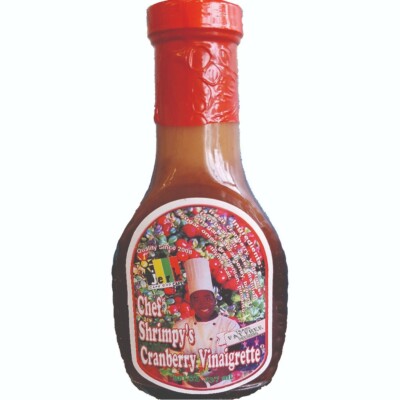 Chef Shrimpy's Cranberry Vinaigrette 8oz - all natural, no preservatives