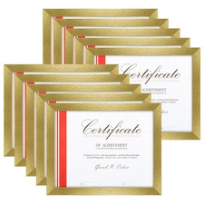 8.5x11 Documents Picture Frame for Certificates Awards Acknowledge Wall/Tabletop