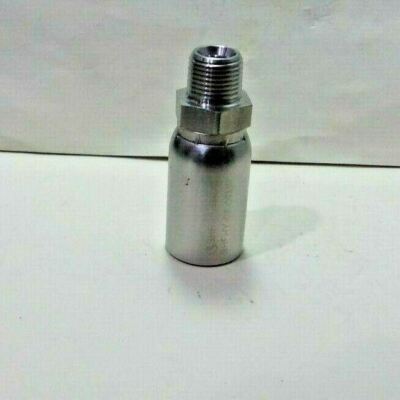 (01 Pc)  Stainless Hose  Fittings,SHFHY -08-06 MP, 303 SS,Male Pipe 1/2''X3/8,NEW