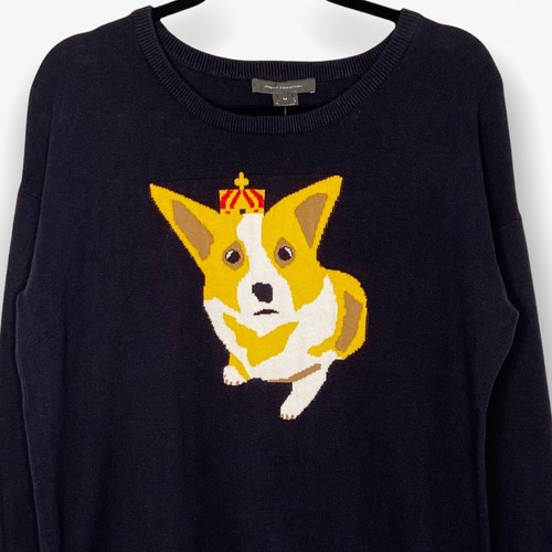 French Connection Womens Sweater Corgi 