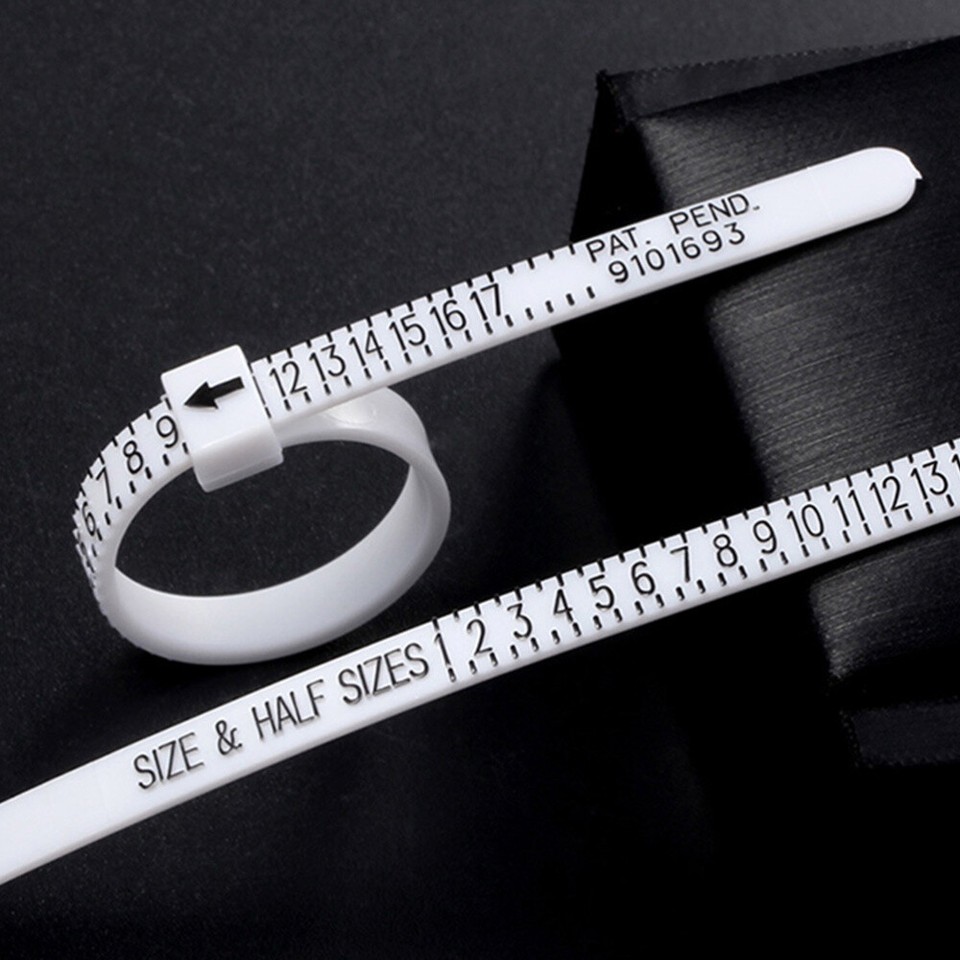 10 Pcs Ring Measuring Circle Rings Finger Size Gauge Tool eBay