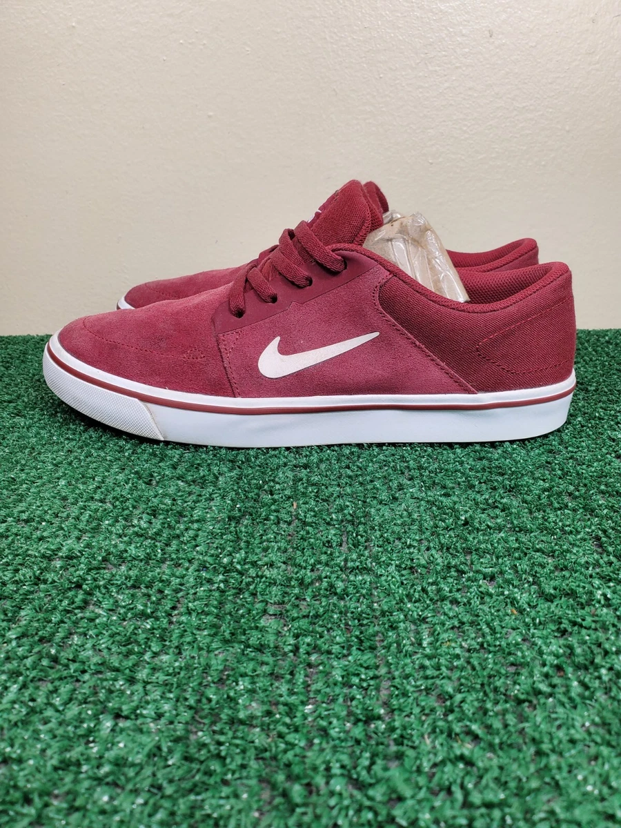 Nike SB Portmore Men s Size 7 Red Skateboarding Sneakers Shoes 725027 611