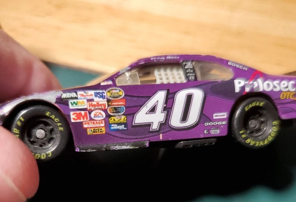Coche de cerillas Sterling Marlin Prilosec OTC 3" escala 1:64 #40 coche de carreras juguete coleccionar Foto 3 de 4