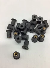 Wellnuts 6-32 Rubber / Brass (50 Pc) 2262-A-2