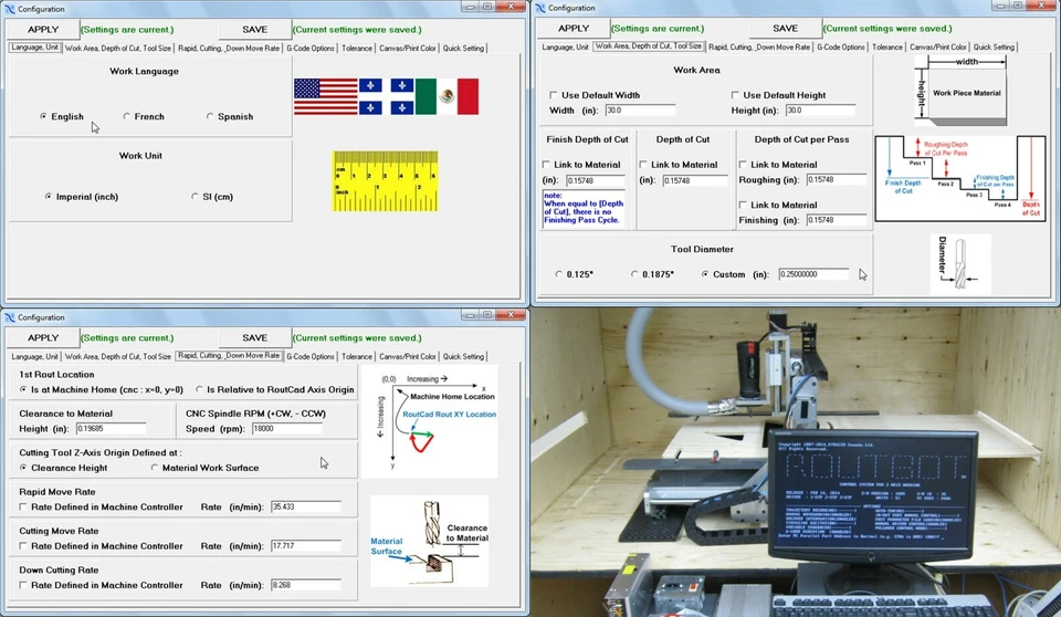 CAD CAM CNC Mill Software G-Code Mach 3 EMC2 GRBL Drufel Fanuc English Download - Bild 4 von 4