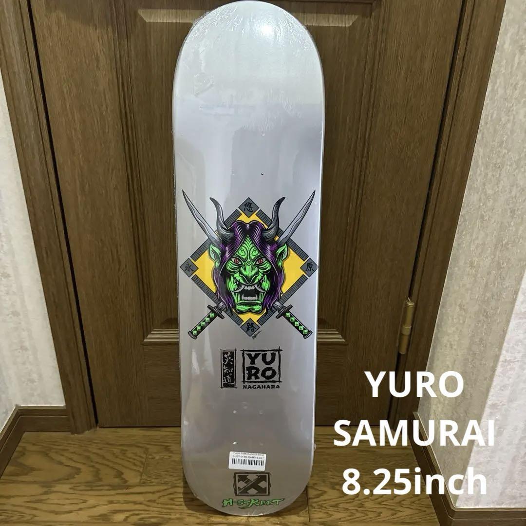 Yuro Samurai 8.25 Silver スケートボードデッキ Yuro Samurai 8.25インチ シルバー デッキ