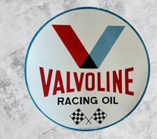 Valvoline Racing oil  Porcelain Enamel Heavy Metal Sign 30  Inches Double Side