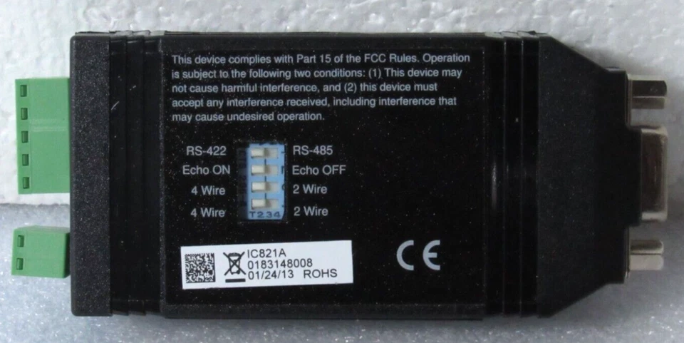Black Box Network IC821A Async RS232 to RS422/485 Interface Converter [CTOKT] - Image 3 of 4