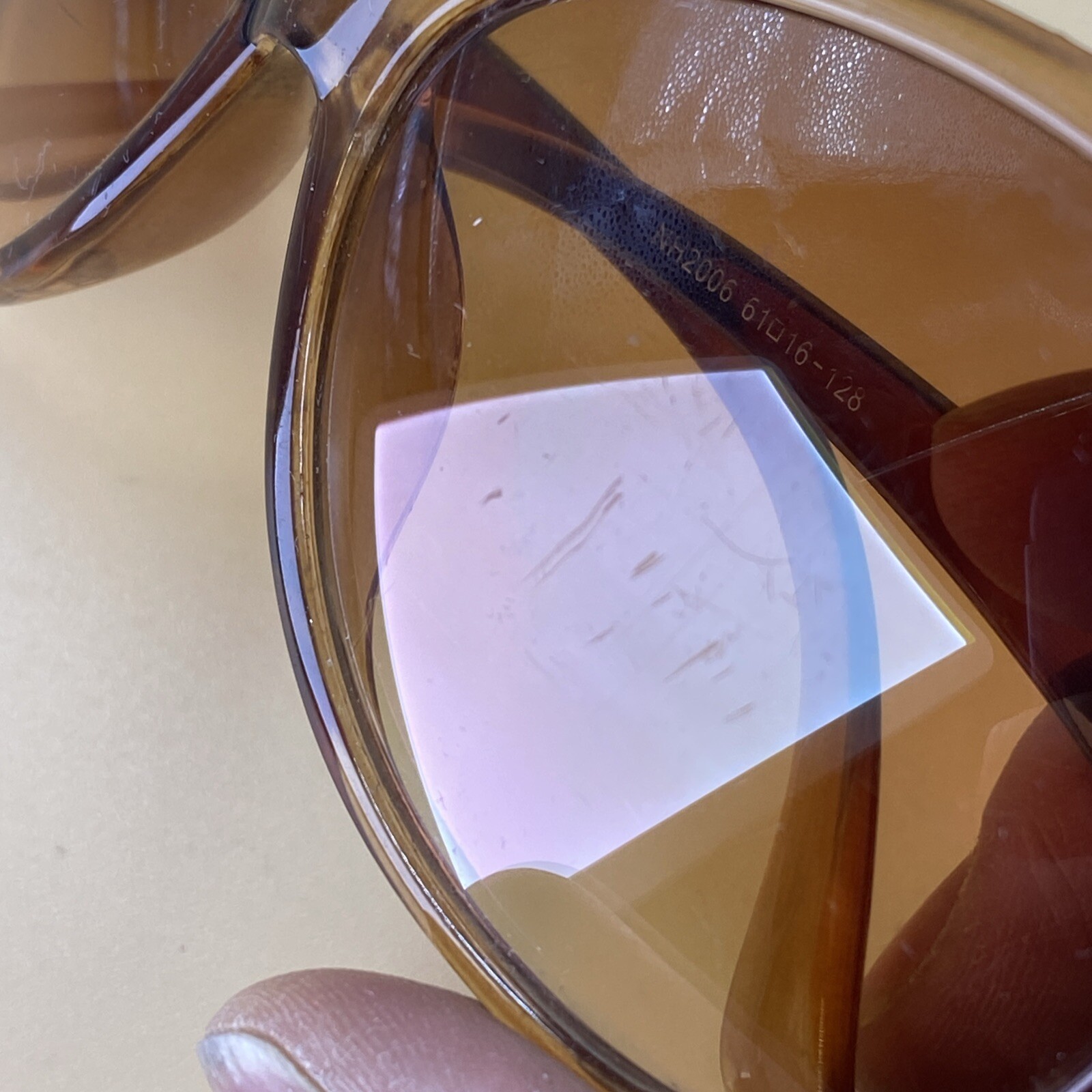 Aria Woman’s Sunglasses  Translucent Frames Brown… - image 3