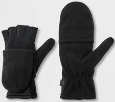 Adults driving Fingerless gloves / Mittens stretchy knit fabric Machine Wash