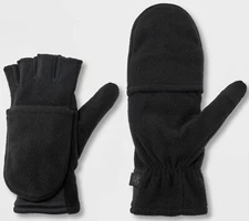 Adults driving Fingerless gloves / Mittens stretchy knit fabric Machine Wash