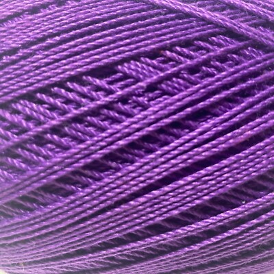 Purple Crochet Thread Aunt Lydia's Fashion 3 Cotton Thread 3 Spools