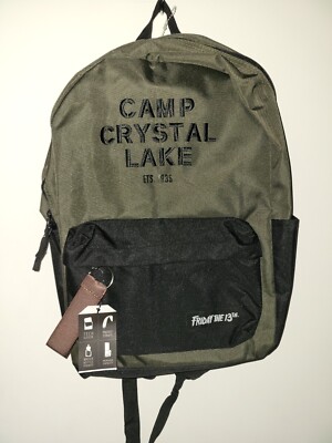 ?HP?**Jason Voorhees**Friday the 13th BIOWORLD Backpack**CAMP CRYSTAL LAKE Friday the 13th Camp Crystal Lake Canvas Full-Size Backpack  main image 4