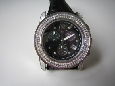 Swiss Legend Commander Diamonds women’s Chronograph w/ Ceramic construction Ladies Swiss Legend Commander Diamonds Chronograph Black  main image 3