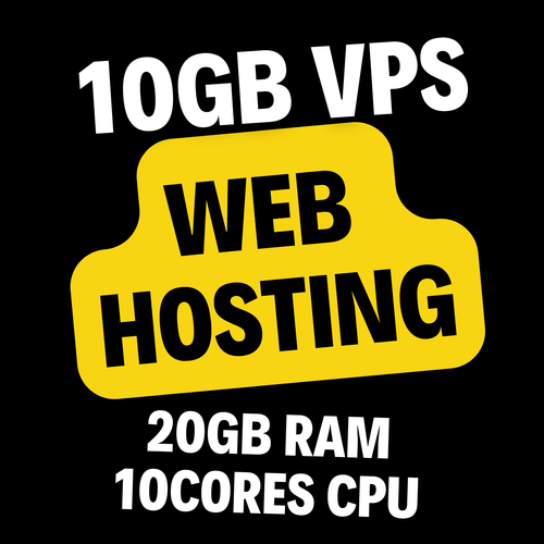 Cloud VPS Web Hosting with 20GB RAM, 10Cores CPU, SSD Storage, Dedicated Support - Afbeelding 1 van 5