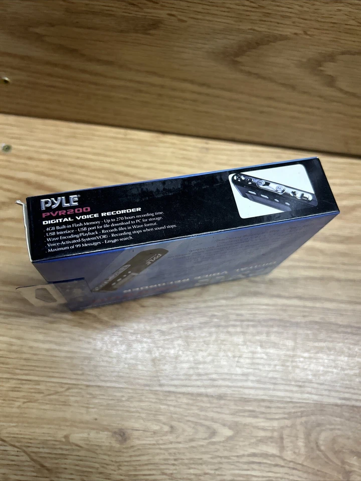 New Pyle 4GB PVR200 272 hour Digital Voice Recorder W/USB cable to connect To PC - Image 4 of 4