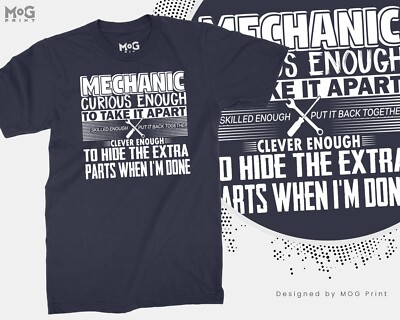 Lustiges T-Shirt Mechaniker Auto Garage Mechaniker Ingenieur Geschenk stolzer Papa Geschenkidee