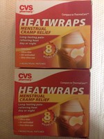 Cvs Lot Of2 Heatwraps Menstrual Cramp Relief Reduced 6 Patches Day Or Night Cvs Lot Of2 Heatwraps Menstrual Cramp Relief Reduced 6 Patches Day Or Night