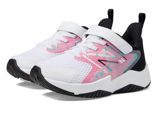 NEW BALANCE УНИСЕКС-ДЕТСКИЙ БАНДЖИ RUN V2 С КРУЖЕВАМИ БЕЛЫЙ РОЗОВЫЙЧЕРНЫЙ -РАЗМЕР 55 10290₽