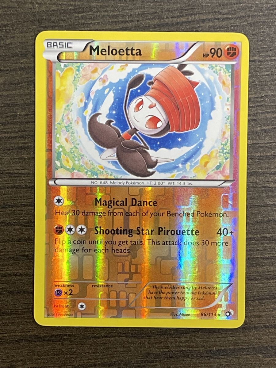 Meloetta - 86/113 - Legendary Treasures - Reverse Holo Rare - Pokémon TCG