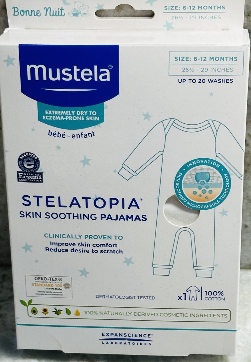 Mustela Stelatopia Skin Soothing Panamas-X1 100% Cotton Size 6-12