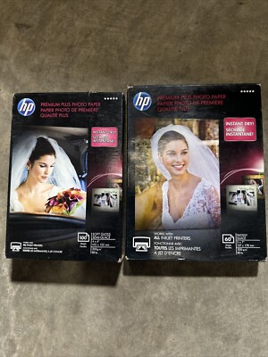 HP Premium Plus Photo Paper For Inkjet Print CR666A 4'' x 6'' 160 Sheets New