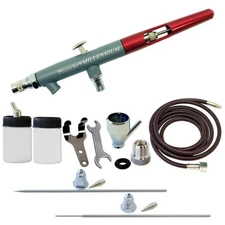 MIL-3AS Paasche Millenium Double Action Siphon Feed Airbrush Set w/3 Heads