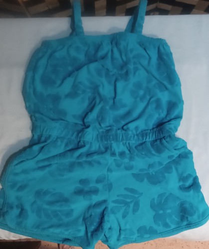 cat and jack girls Blue Romper With Floral Design - Picture 5 of 11