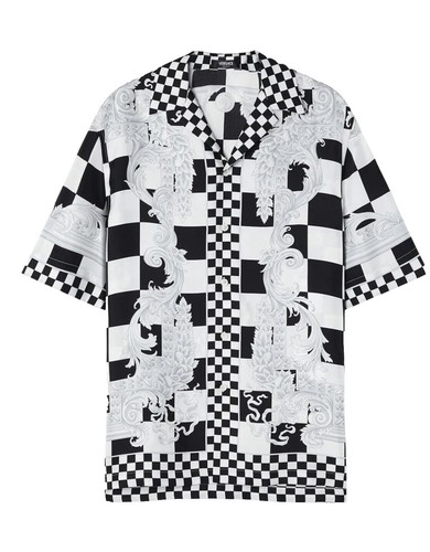 ASK availability first) N.HOOLYWOOD Geometric Short Sleeve Shirt